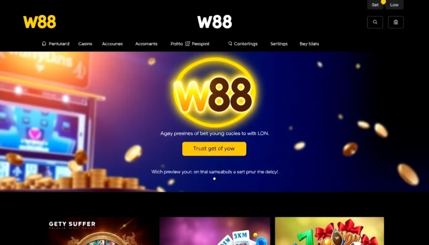 W88 online casino platform showcasing live roulette and sports betting interfaces for engaging user experience.