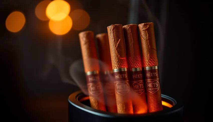 Heets sigara sticks in stylish packaging being inserted into a heated tobacco device for a cleaner smoking alternative.