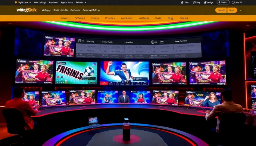 Sky Exchange logo showcased on a sleek online betting platform with live casino and sports betting visuals for engaging user experience.