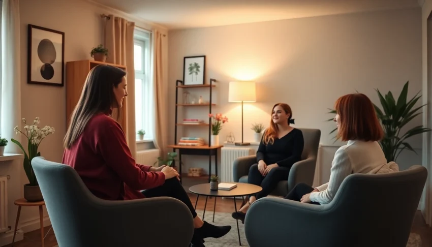 Psycholog Lublin offering empathetic counseling in a cozy, professional setting to support mental health.