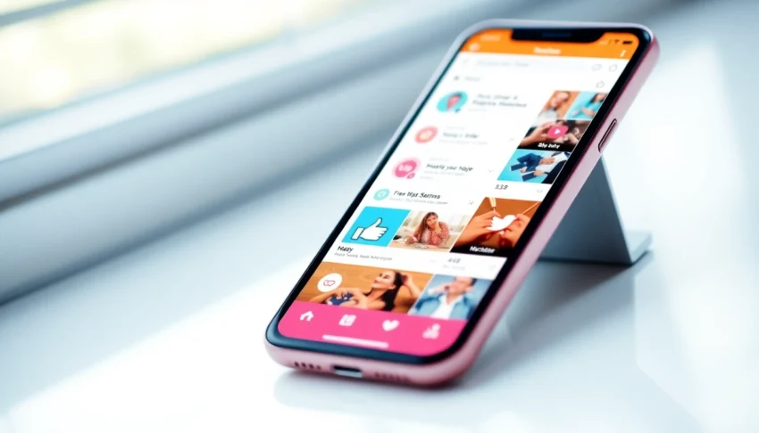 The latest social commerce news displayed on a mobile device with shopping features and vibrant