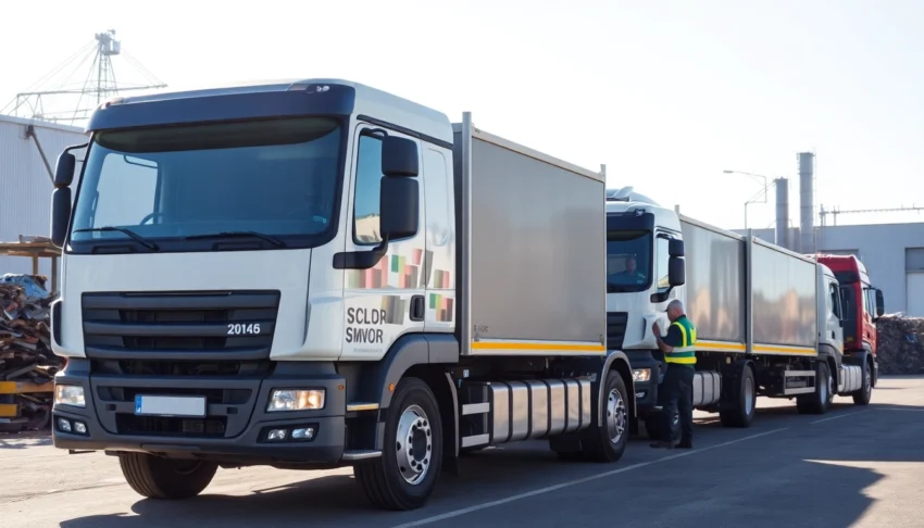 Reliable Schrottabholung service in NRW with professional team loading scrap metals for