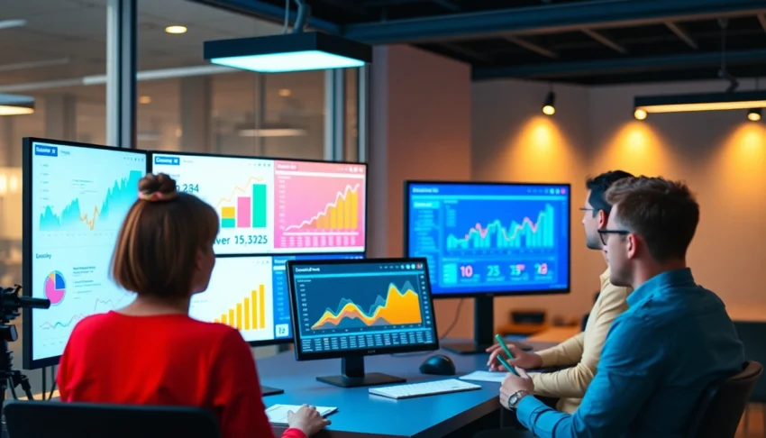 Consistent team working on SEO strategies for agencia de posicionamiento seo to boost online